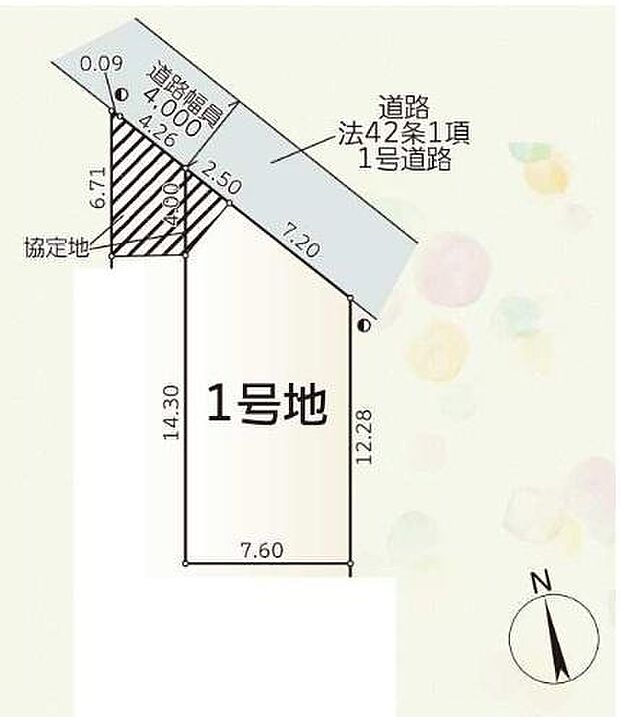 ~1号地区画図~静かで落ち着いた雰囲気が魅力のエリアです。