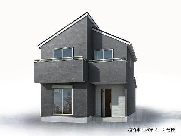 (外観パース)2026年1月完成予定!長期優良住宅取得物件!全2棟!LDK16帖の4LDK!最新設備完備!