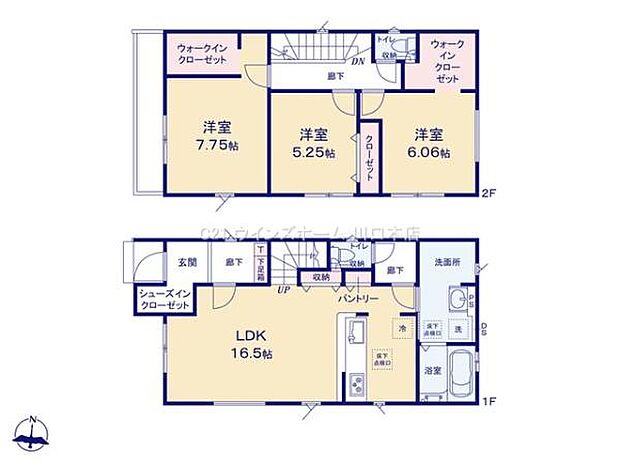 110平米のゆとりある広さ！大容量のWIC2カ所付き！駐車2台可能です！