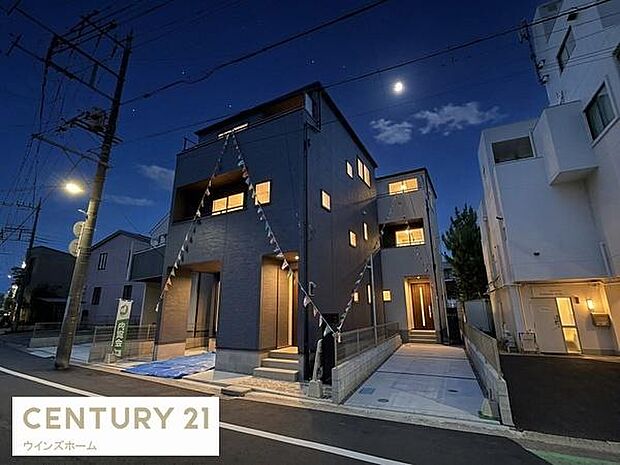 (夜間の様子)暮らしやすい良好な環境です!保育園、幼稚園、買物施設など近くファミリーにうれしい立地です!*AI加工済