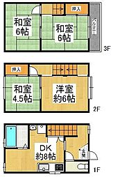 大阪市平野区平野東1丁目　中古戸建