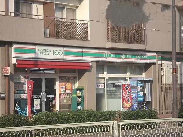 ローソンストア100東住吉湯里店まで245m