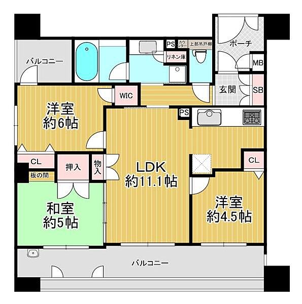 間取り：3LDK