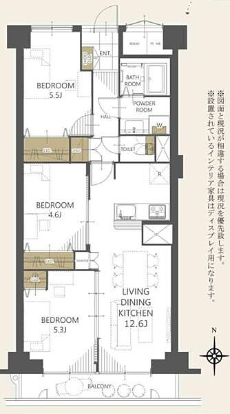 間取り：3LDK