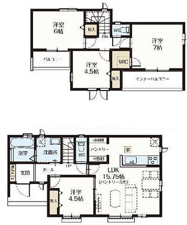 C号棟　土地面積180.35平米　建物面積90.15平米