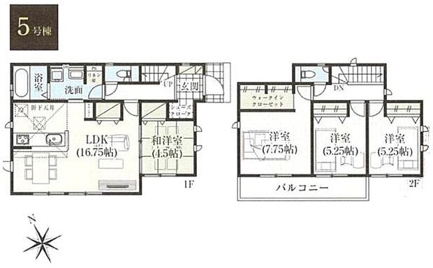 5号棟　土地面積140.04平米　建物面積100.82平米