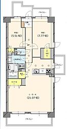 間取図画像 2LDK