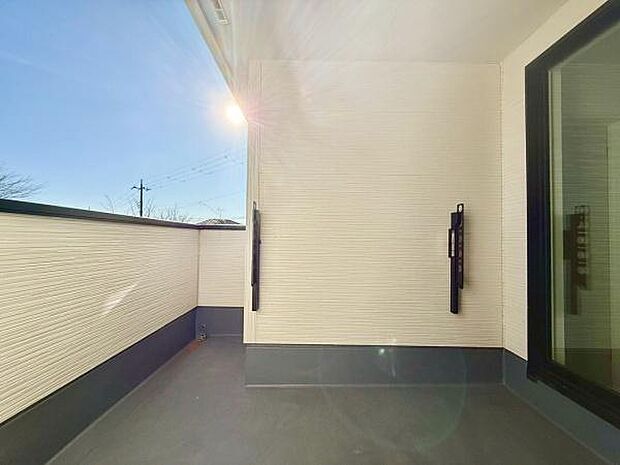 日当たりのいいバルコニーです。