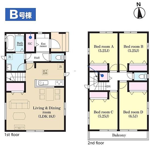 B号棟 土地面積100.19平米 建物面積96.88平米