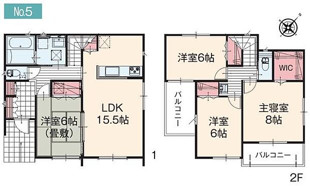 5号棟 土地面積181平米 建物面積101.02平米