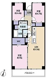 ハイラーク千葉 3LDKの間取図画像