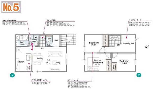 2号棟　土地面積102.92平米　建物面積74.52平米
