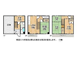 近鉄難波線 布施駅 徒歩10分 5LDKの間取り