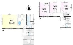 西武新宿線 花小金井駅 バス9分 小西下車 徒歩1分