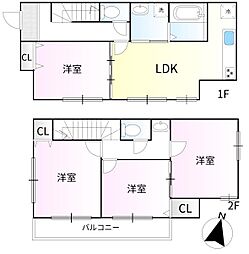 西武池袋線 清瀬駅 徒歩32分