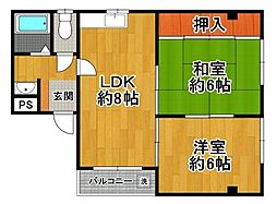 間取図画像 2LDK