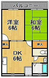 間取図画像 2DK