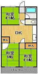 間取図画像 3DK