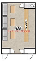玉城マンションの間取図画像
