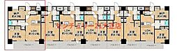 Louis Residence弁天町 1SLDKの間取図画像
