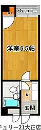 岡久ハイツ 1Kの間取図画像