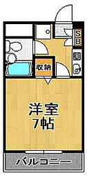 ライオンズマンション大正 1Kの間取図画像