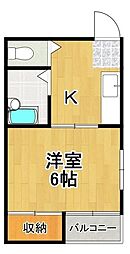 CASA-J 1Kの間取図画像