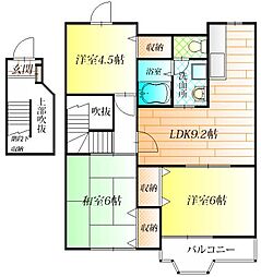 シャン・グリシーヌ 3LDKの間取図画像