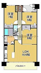 間取図画像 3LDK