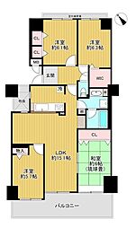 ルネ神戸北町1 4LDKの間取図画像