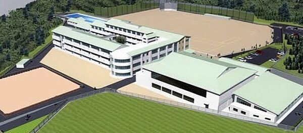 湖西市立岡崎中学校まで1257m