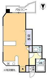 サンパレス21萩丘西 ワンルームの間取図画像
