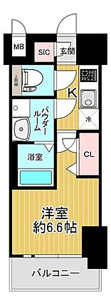 間取り：1K