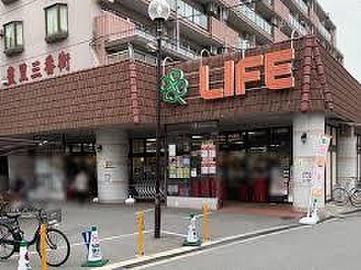 ライフ豊里店まで190m