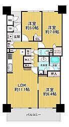 間取図画像 3LDK