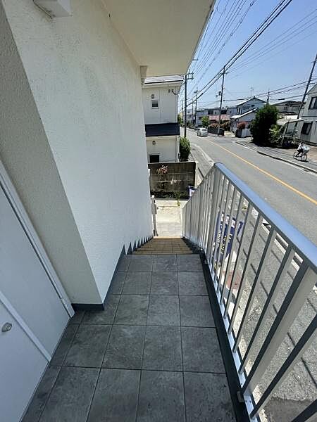 外階段です