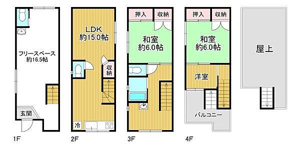 間取り：2SLDK