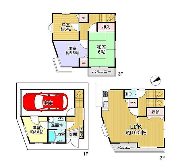 京阪本線 寝屋川市駅まで 徒歩13分(4LDK)の間取り