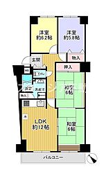 ルネ枚方 4LDKの間取り