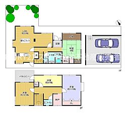 JR片町線(学研都市線) 大住駅 徒歩8分 4SLDKの間取り