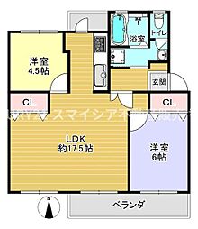 間取図画像 2LDK