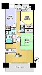 リバティパーク枚方F棟 3LDKの間取図画像