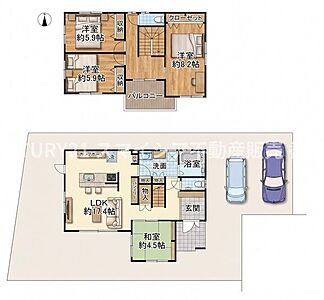 間取り:※家具はイメージです。 間取り:※家具はイメージです。