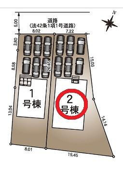 福田小学校・福田中学校エリア駐車スペース6台！