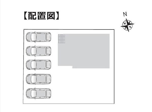 竜洋北小・竜洋中エリア駐車スペース並列5台！