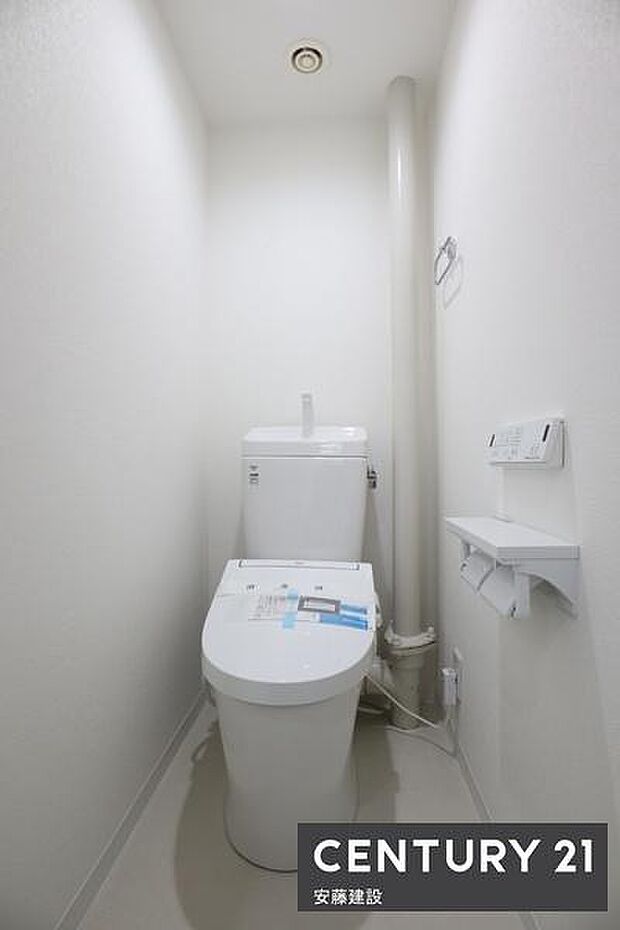 【　トイレ　/　toilet　】明るく清潔的なウォッシュレット付きトイレ