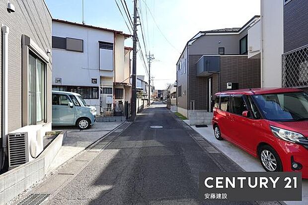 【　前面道路　】南西側約4ｍ・北東側4ｍ公道