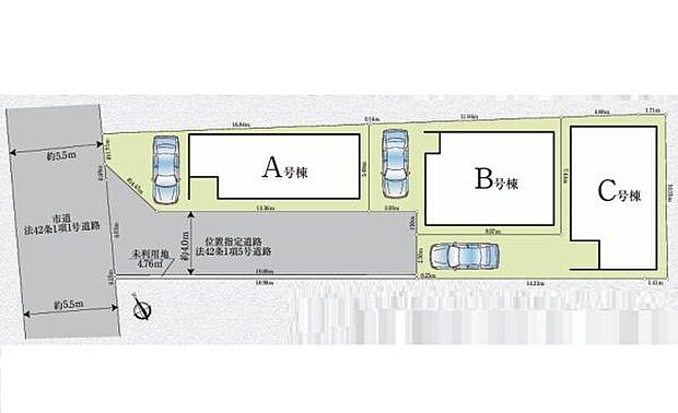 全3棟、B号棟です
