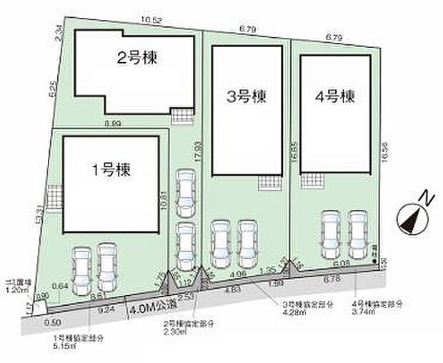 全4棟、1号棟です