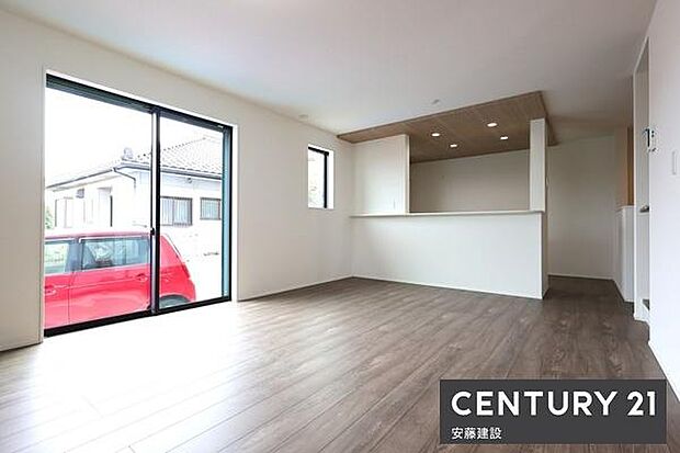 【　リビング　/　16帖　】家族みんながゆったりくつろげそうなLDK一日の大半を過ごす部屋だからこそ過ごしやすい空間にこだわりたいですね！